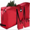 ZOBER Christmas Tree Storage Bag - With 2 Ornaments Accessories/Garland Bags - Fits 9 Ft Trees - 600D Oxford Fabric Christmas Tree Bag For Storage Box For Xmas - Strong, Durable Handles - Red view 1
