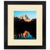 ArtToFrames 18x24 inch Satin Black Picture Frame with 2 Inch Single Cream Mat, SingleMat-FRBW26079-18x24-203 view 2