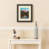 ArtToFrames 18x24 inch Satin Black Picture Frame with 2 Inch Single Cream Mat, SingleMat-FRBW26079-18x24-203 view 3