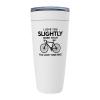 Bicyclist White Edition Viking Tumbler 20oz - I Love You Slightly More Than - Bicycle Rider Lovers Bike Chain Bike Enthusiast Biker Racer Professional view 1