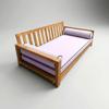 Prolinemax Style 5 - Mattress & Pillow Bolster for Outdoor Indoor Daybed Porch Swing Bed Contrast Trim Full Size AD107 | Covers ONLY | view 1