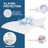 Cot Size Mattress Pad Waterproof Quilted, Absorbent Soft Mattress Pads Protector Cover Quilted Fitted Mattress Protector Narrow Twin 31" X 75", Cover Only view 4
