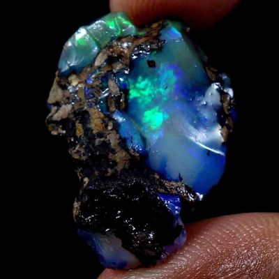 dazzlegems Ultra Fire Opal Rough Gemstone, Raw Crystals Gemstone, Ethiopian Opal Rock, Jewelry Making Supplies, Chakra Healing, Energy Stone, Reiki, Meditation, Art-Crafts-DIY Stone 21.80 Cts, AS09