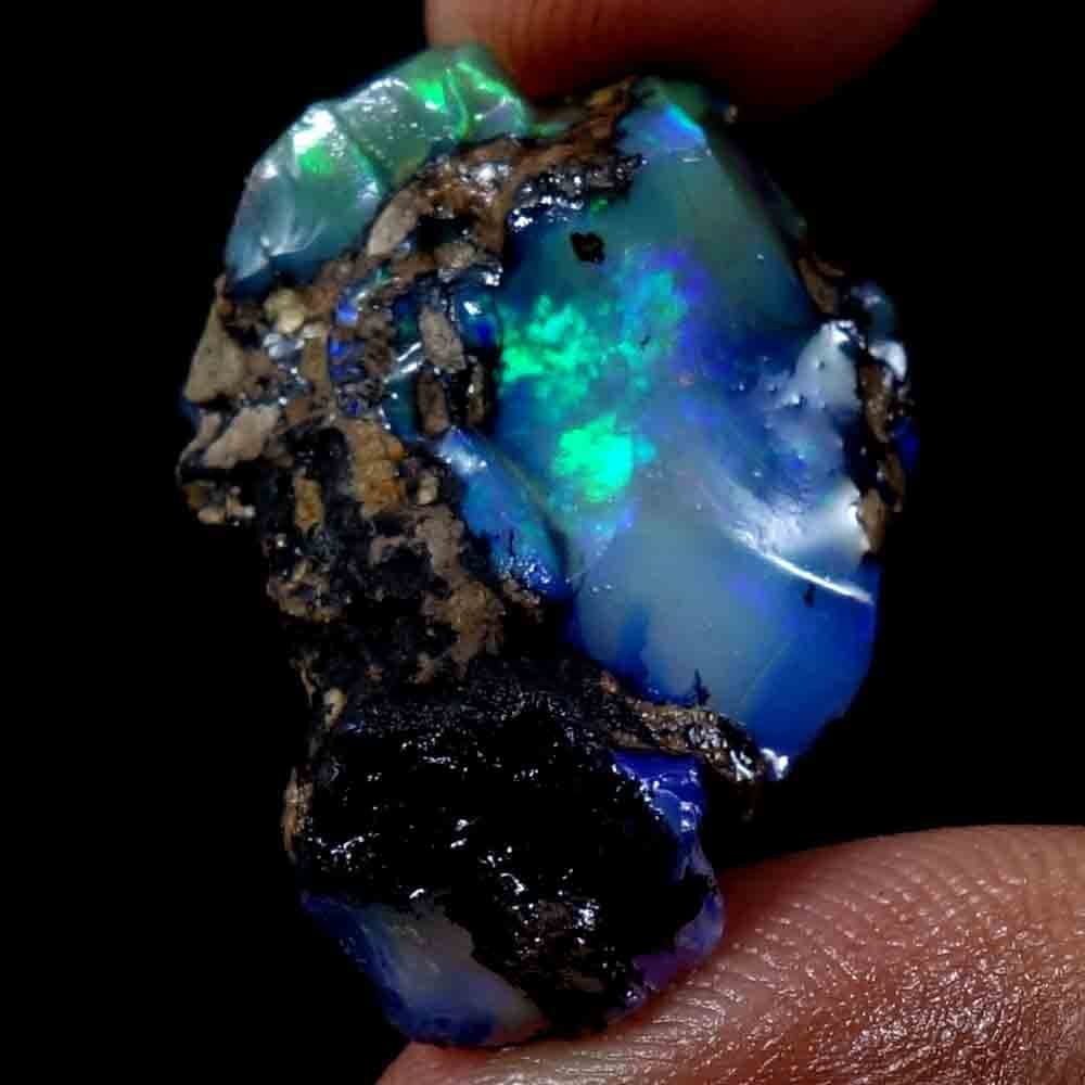 dazzlegems Ultra Fire Opal Rough Gemstone, Raw Crystals Gemstone, Ethiopian Opal Rock, Jewelry Making Supplies, Chakra Healing, Energy Stone, Reiki, Meditation, Art-Crafts-DIY Stone 21.80 Cts, AS09
