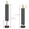 2Pcs Adjustable Bed Frame Center Support Leg, Steel Bed Frame Center Slat Support Legs Replacement, Sofa Furniture Cabinet Feet,Bed Rail Support for Wooden Bed (Height:9.8 to 12.6 inch) view 3