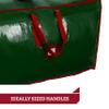 Pakkon Christmas Tree Storage Bag - Fits 9 Ft Artificial Trees - Plastic, Waterproof Christmas Tree Bag - Strong, Durable Handles - Labeling Card Slot - Green view 3