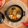 1pc Soup Casserole Chicken Claypot Casserole Kitchen Supplies Small Ceramic Casserole Rice Pot Casserole for Braised Chicken Casserole with Lid Chicken Casserole Heat-Resistant Pot view 4