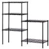 5-Shelf Kitchen Storage Rack, Pantry Shelving,Wire Shelving Unit, Adjustable Heavy Duty Storage Shelving Unit, Assembly Chrome Carbon Steel Organizer Wire Rack view 3