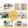 5-Shelf Kitchen Storage Rack, Pantry Shelving,Wire Shelving Unit, Adjustable Heavy Duty Storage Shelving Unit, Assembly Chrome Carbon Steel Organizer Wire Rack view 4