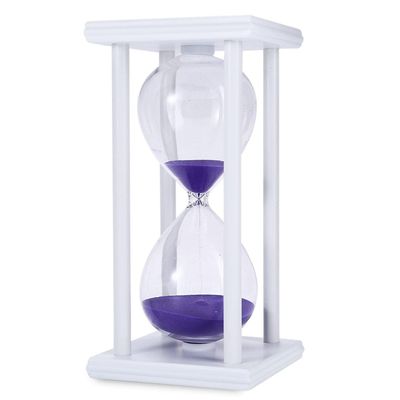 BAWAQAF 60 Minutes Hourglass Sand Timer Kitchen School Modern Wooden Hour Glass Sandglass Sand Clock Tea Timers Home Decoration Gift
