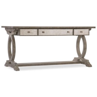 BOWERY HILL Traditional Computer Desk in Light Wood