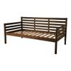 Pemberly Row Traditional Solid Wood Twin Daybed in Rustic Walnut-Mattress Not Included view 1