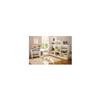 BOWERY HILL Modern Computer Desk with Keyboard Tray, Wood Writing Desk with Drawers and Shelves for Home Office, White view 4