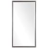 BOWERY HILL Decorative Glass Mirror in Silver Hammered Texture view 1