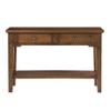 BOWERY HILL Contemporary Warm Walnut Brown Wood Serving Table view 3