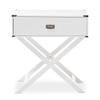 BOWERY HILL 1 Drawer Nightstand Table in White view 4