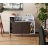 BOWERY HILL Modern Wood Multi-Storage Buffet in White view 3