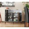 BOWERY HILL Modern Wood Multi-Storage Buffet in White view 4