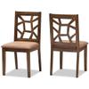 BOWERY HILL Dining Side Chair in Light Brown (Set of 2) view 1