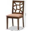 BOWERY HILL Dining Side Chair in Light Brown (Set of 2) view 3
