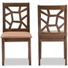 BOWERY HILL Dining Side Chair in Light Brown (Set of 2) view 4