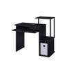 BOWERY HILL Rectangular Table Top Computer Desk in Black Finish view 3
