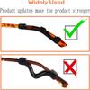 MOLDERP Eyeglass Ear Cushions - Soft Silicone Glasses Ear Grip Temple Tips Eyeglass Pads Anti Slip Eyeglasses Ear Hook Comfort Sport 7 Pairs (L-black, all) view 2