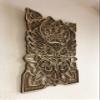 BHDecor Animal Home Wall Decor  Multilayered Laser Cut Carved Elegant Wooden Mandala Hanging MDF Panels for Decoration - Rustic Contemporary Artwork 17.3 x 12.2in (44x31cm), Owl Natural view 3