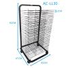LYLFF Drying Rack, Black Powder Coating Finish, Art Shelf Storage Rack On Wheels, Ideal for Education Schools and Art Clubs Picture Album Display Stand (Size : 30 Floors) view 2