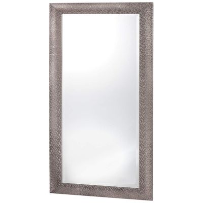 Pibbs Diamond Extra-Large Full-Length Salon Mirror 31.5" x 67.5" - Silver Frame Design for Professional Salons & Spas, Fully Assembled Wall Mirror with Durable Glass - PIB-66MIR-SIL