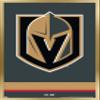 Trends International NHL Vegas Golden Knights - Logo 21 Wall Poster, 22.375" x 34", Gold Framed Version view 1