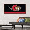 Trends International NHL Ottawa Senators - Logo 21 Wall Poster, 22.375" x 34", Mahogany Framed Version view 2
