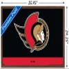 Trends International NHL Ottawa Senators - Logo 21 Wall Poster, 22.375" x 34", Mahogany Framed Version view 3