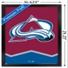 Trends International NHL Colorado Avalanche - Logo 21 Wall Poster, 14.725" x 22.375", Black Framed Version view 3