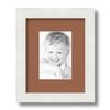 ArtToFrames 4x6 inch Satin White Frame Picture Frame with 2 Inch Single Paloma Mat, SingleMat-FRBW26074-4x6-771 view 1