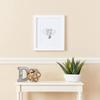 ArtToFrames 8x8 inch Satin White Frame Picture Frame with 2 Inch Single Super White Mat, SingleMat-FRBW26074-8x8-61 view 3