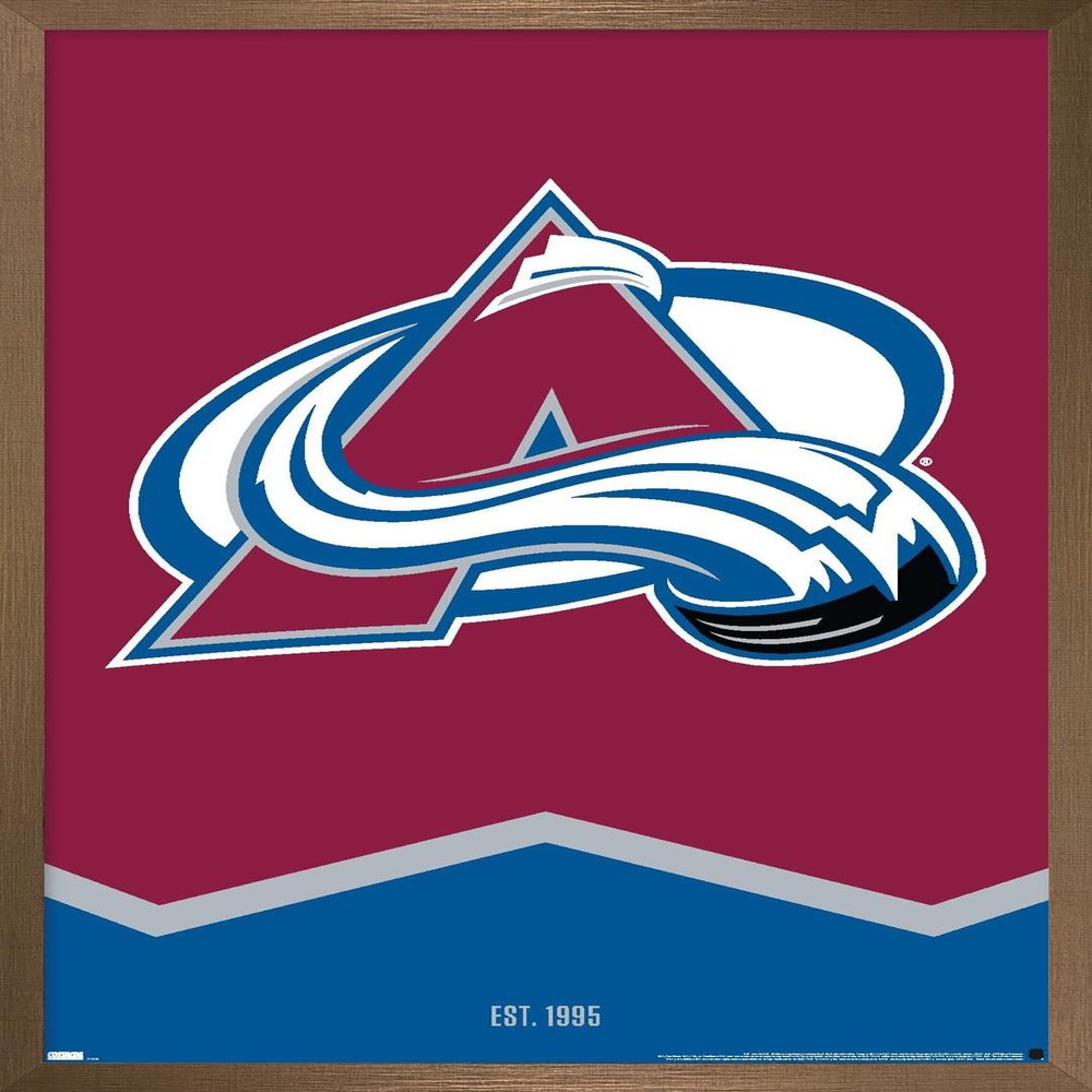 Trends International NHL Colorado Avalanche - Logo 21 Wall Poster, 14.725" x 22.375", Bronze Framed Version