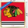 Trends International NHL Chicago Blackhawks - Logo 21 Wall Poster, 22.375" x 34", Gold Framed Version view 3