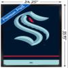 Trends International NHL Seattle Kraken - Logo 21 Wall Poster, 22.375" x 34", Black Framed Version view 3
