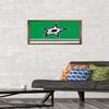 Trends International NHL Dallas Stars - Logo 21 Wall Poster, 14.725" x 22.375", Bronze Framed Version view 2