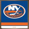 Trends International NHL New York Islanders - Logo 21 Wall Poster, 22.375" x 34", Bronze Framed Version view 1