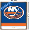 Trends International NHL New York Islanders - Logo 21 Wall Poster, 22.375" x 34", Bronze Framed Version view 3