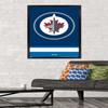 Trends International NHL Winnipeg Jets - Logo 21 Wall Poster, 22.375" x 34", Black Framed Version view 2