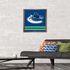Trends International NHL Vancouver Canucks - Logo 21 Wall Poster, 14.725" x 22.375", Bronze Framed Version view 2