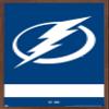 Trends International NHL Tampa Bay Lightning - Logo 21 Wall Poster, 14.725" x 22.375", Mahogany Framed Version view 1