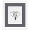 ArtToFrames 8x8 inch Satin White Frame Picture Frame with 2 Inch Single Mountain Grey Mat, SingleMat-FRBW26074-8x8-750 view 2