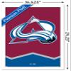 Trends International NHL Colorado Avalanche - Logo 21 Wall Poster, 14.725" x 22.375", White Framed Version view 3