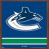 Trends International NHL Vancouver Canucks - Logo 21 Wall Poster, 14.725" x 22.375", Mahogany Framed Version view 1