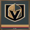 Trends International NHL Vegas Golden Knights - Logo 21 Wall Poster, 22.375" x 34", Bronze Framed Version view 1