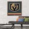 Trends International NHL Vegas Golden Knights - Logo 21 Wall Poster, 22.375" x 34", Bronze Framed Version view 2